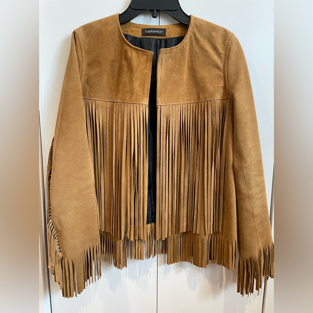 THE PERFEXT Suede Leather Jacket
